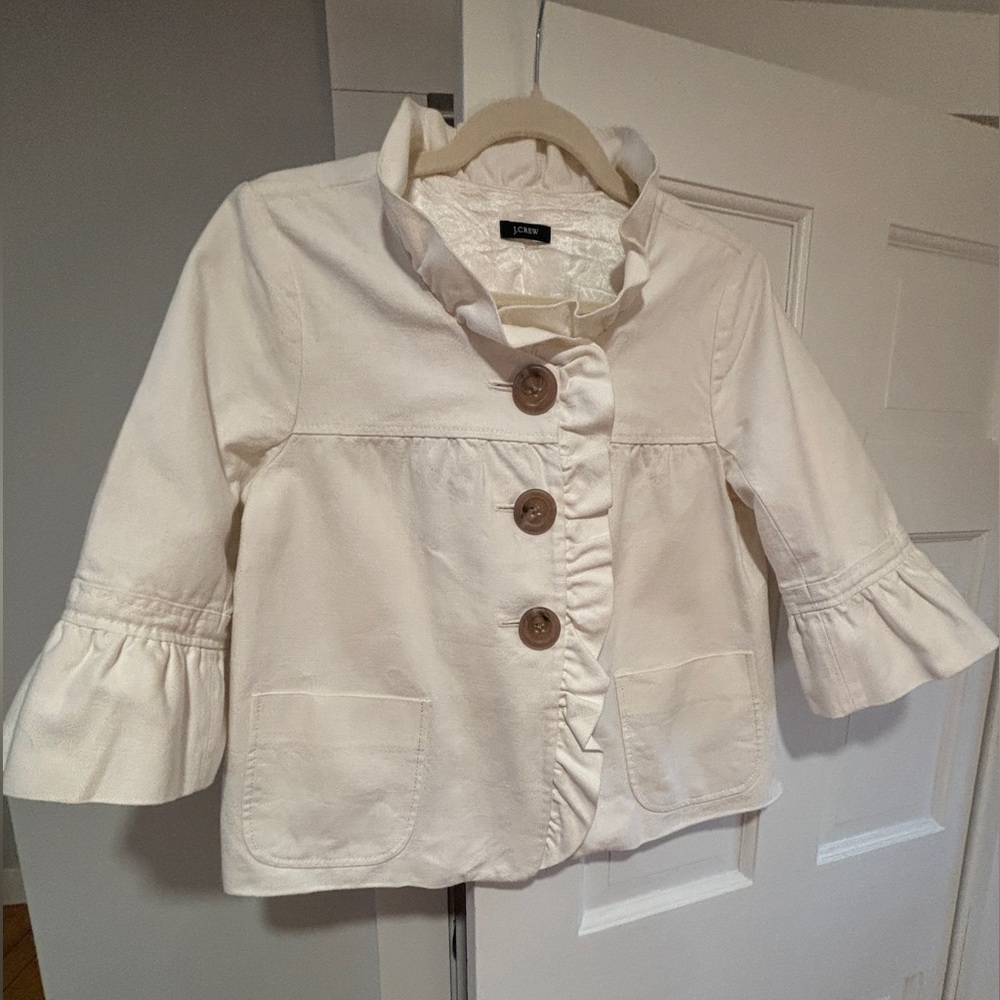 J. Crew - White Short Blazer